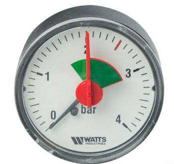 Манометр MHA  50/4   (1/4",0-4 бар) WATTS